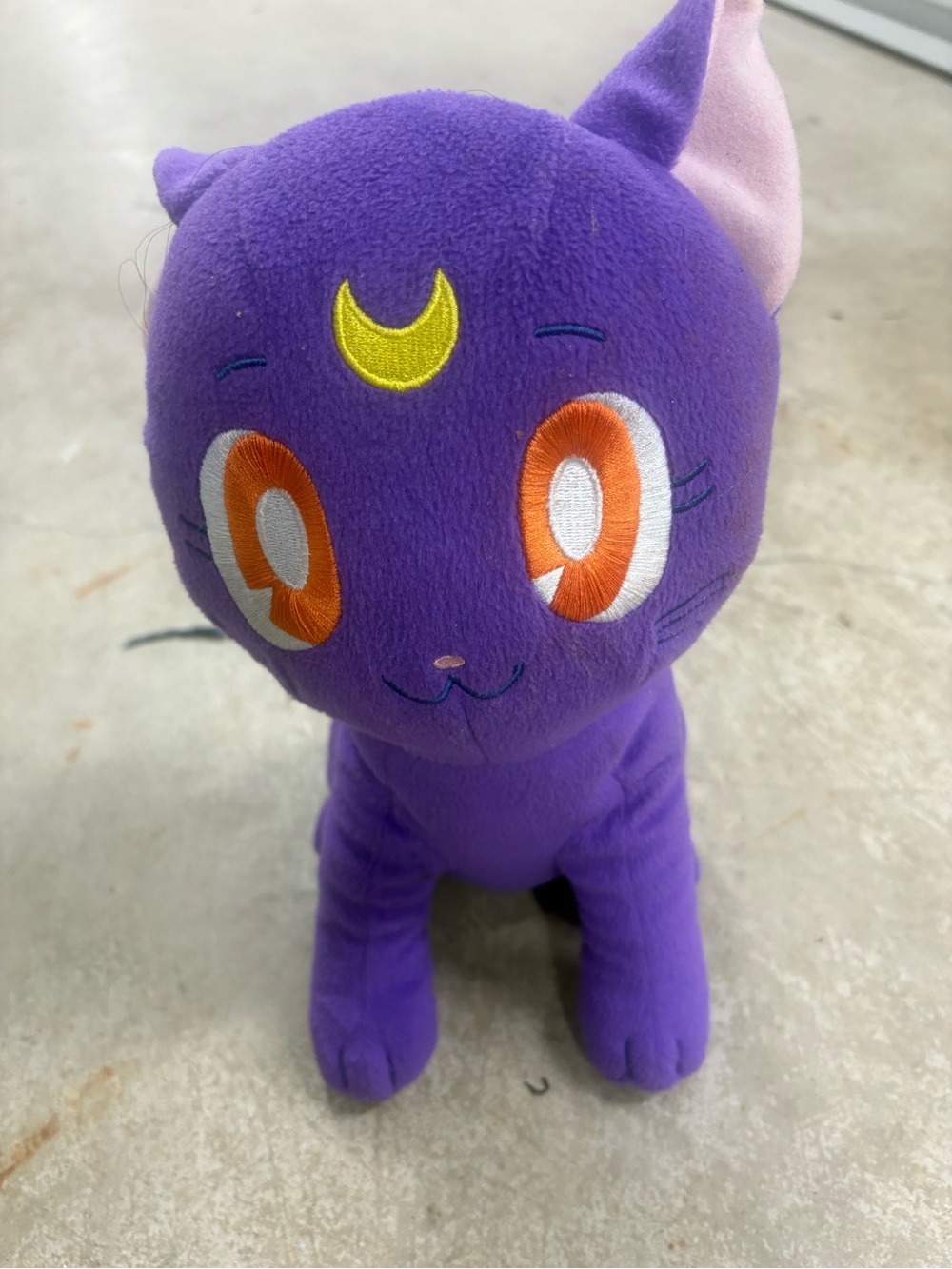 Clever Idiots Sailor Moon Luna Purple Plush Cat Anime Stuffed Animal